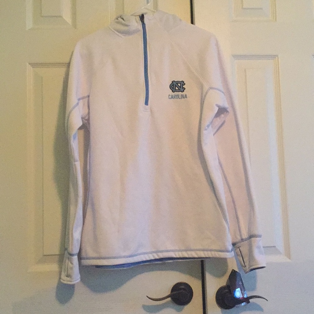 White UNC pullover